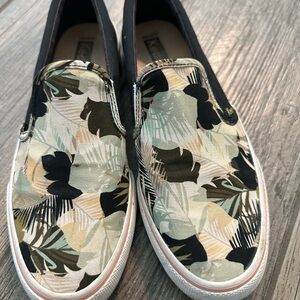 Keds Women's Tropical Slip-On Sneakers - Black and Green
